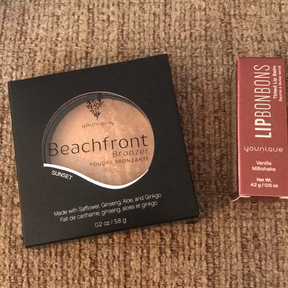 New sunset bronzer and vanilla milkshake younique